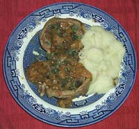 Lamb Chops with Tomatoes and Marjoram