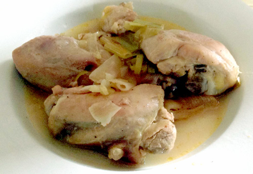 Prasa Mi Kota  Braised Chicken with Leeks