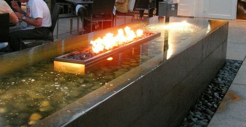 Water & Fire Fountain at Solbar