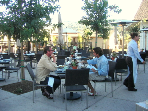 The patio at Solbar