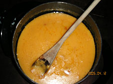 Cheddar fondue