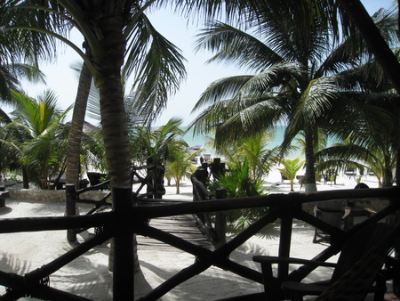 Beach in front of La Palapa - Isla Holbox