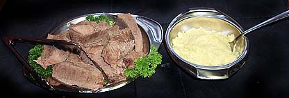 boiled beef with apple horseradish sauce