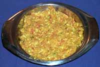 Masoor dal with eggs