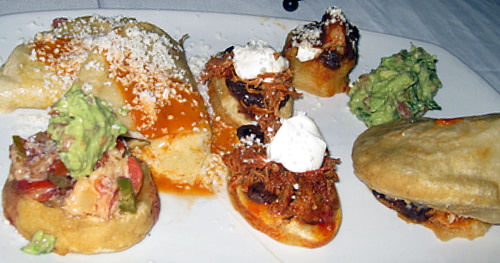 Appetizers at Cocina Poblana