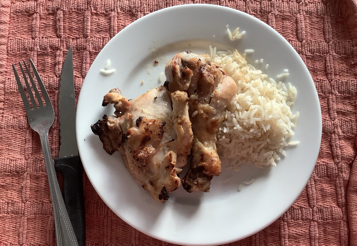 chicken zambeziana and rice