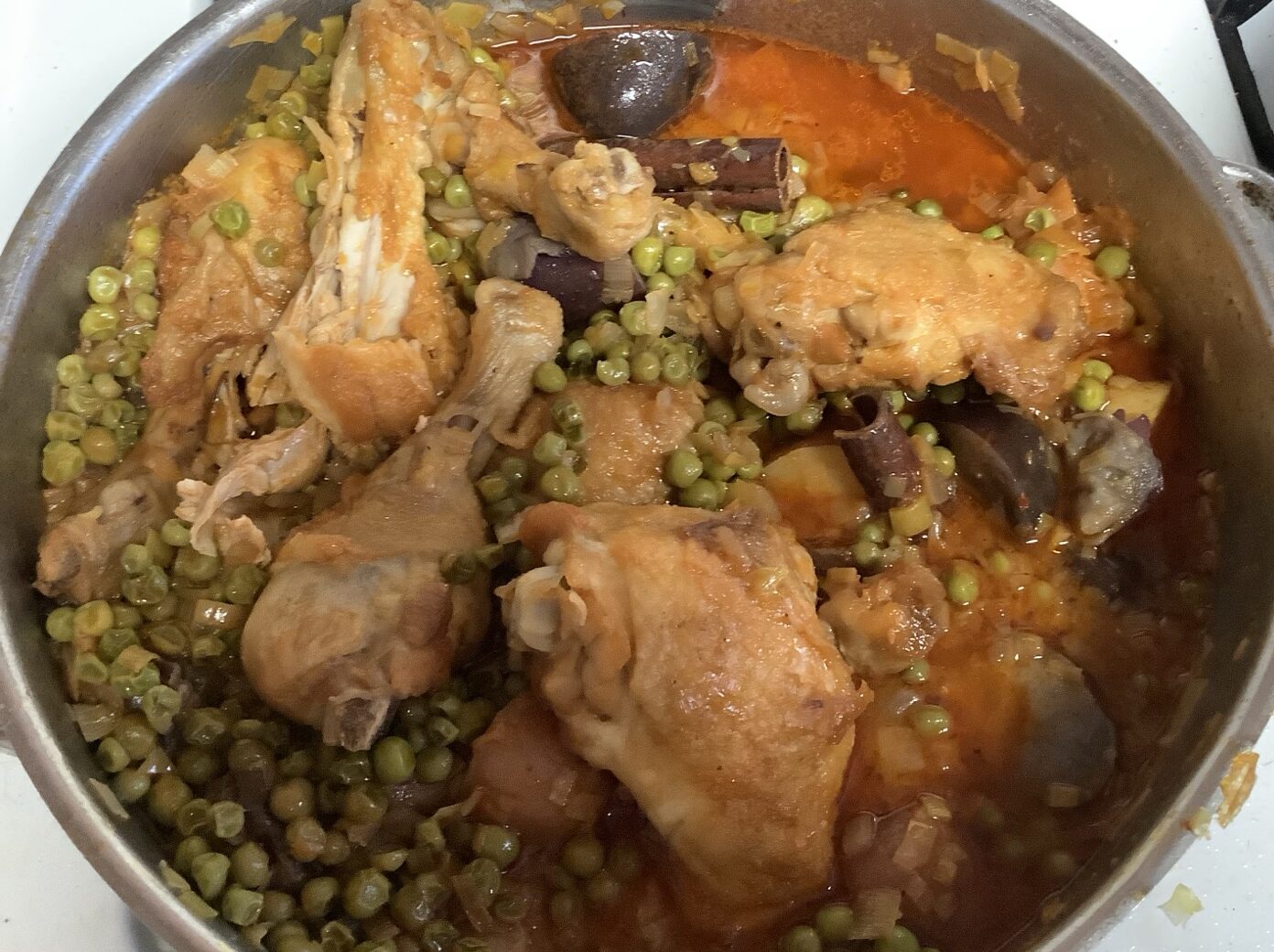  Leek, chicken and Green Pea Stew