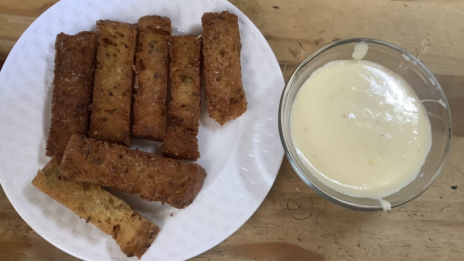 Kepta Duona su Süriu ĉesnaku ir Majonezu
